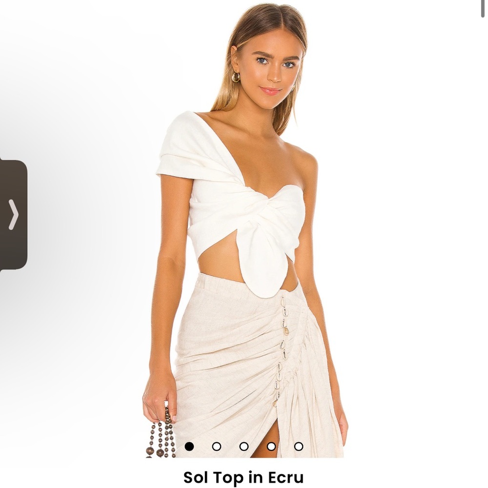 NWT JBQ Sol Top Ecru size small